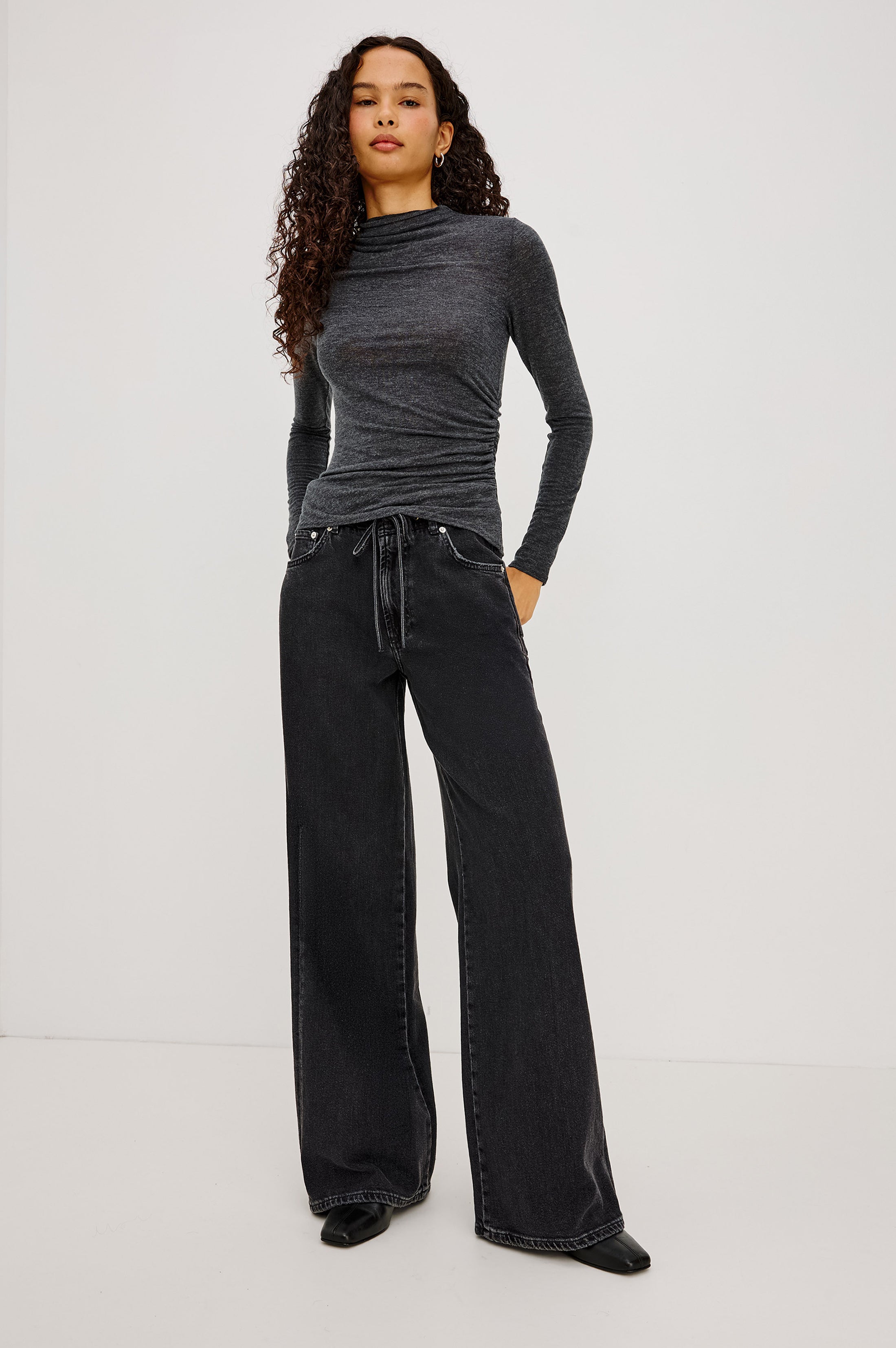 Joelle Top - Charcoal