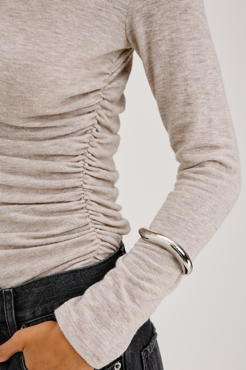Joelle Top - Heather Oatmeal