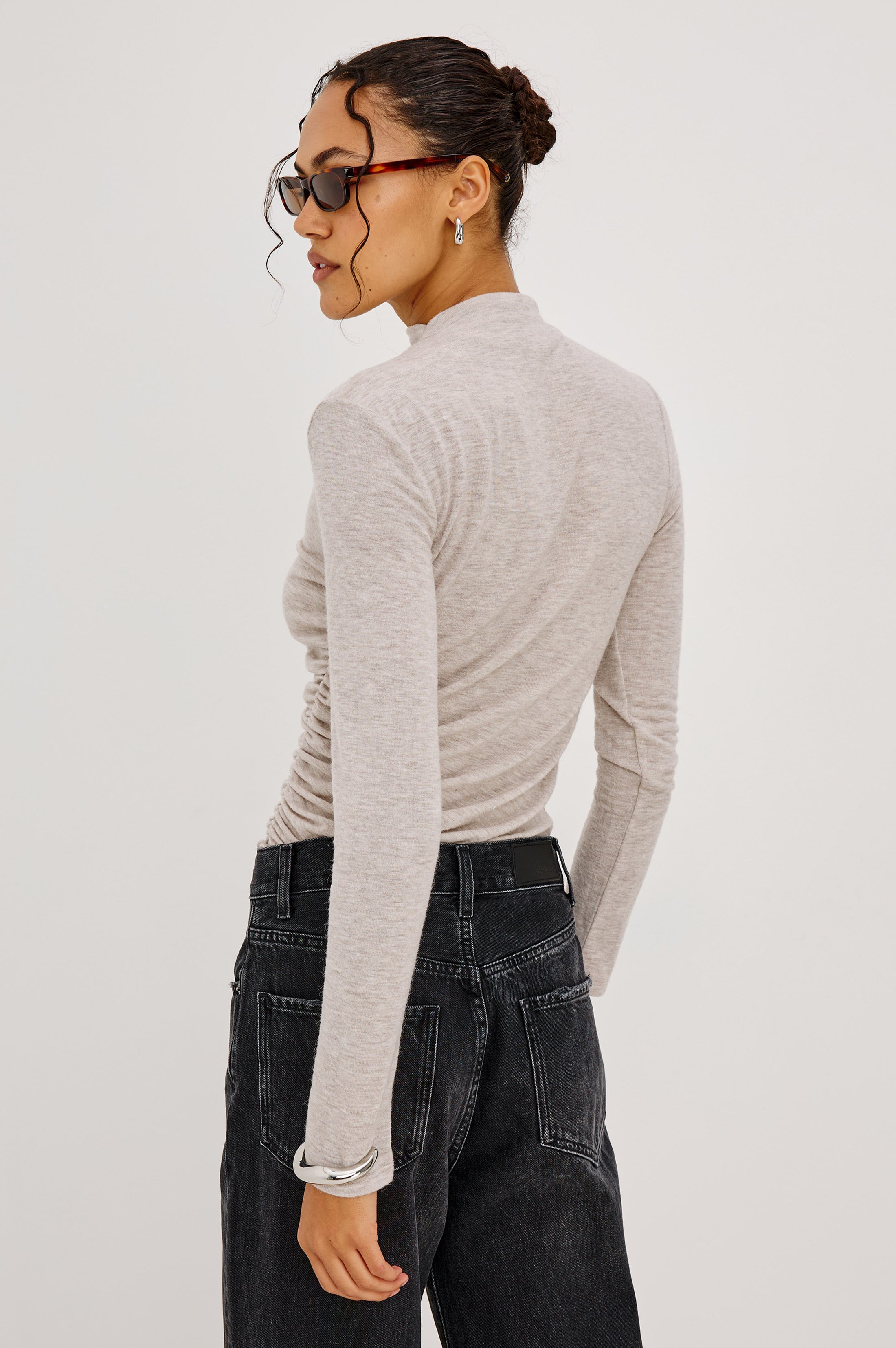 Joelle Top - Heather Oatmeal