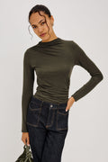 Joelle Top - Heather Olive