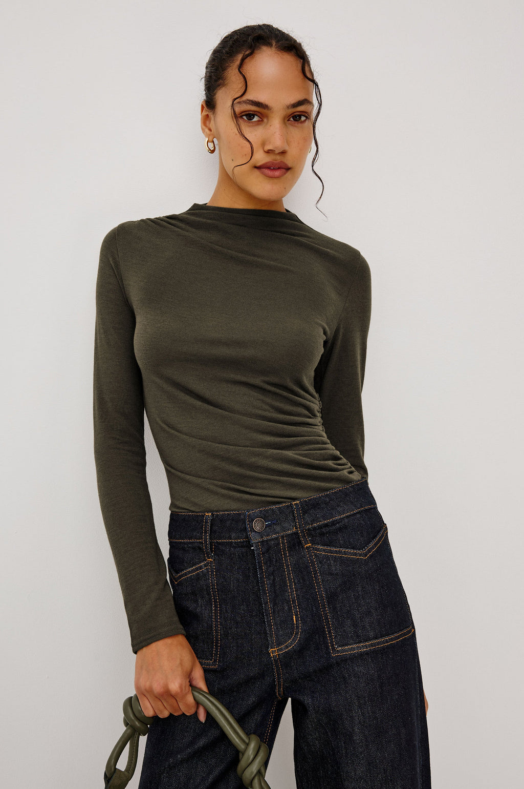Joelle Top - Heather Olive