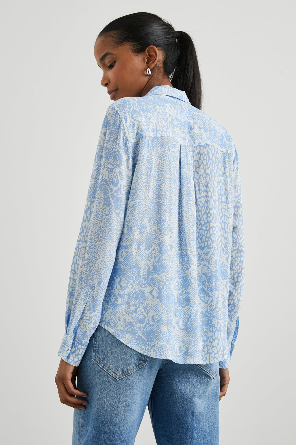 Josephine Shirt - Aqua Mixed Animals