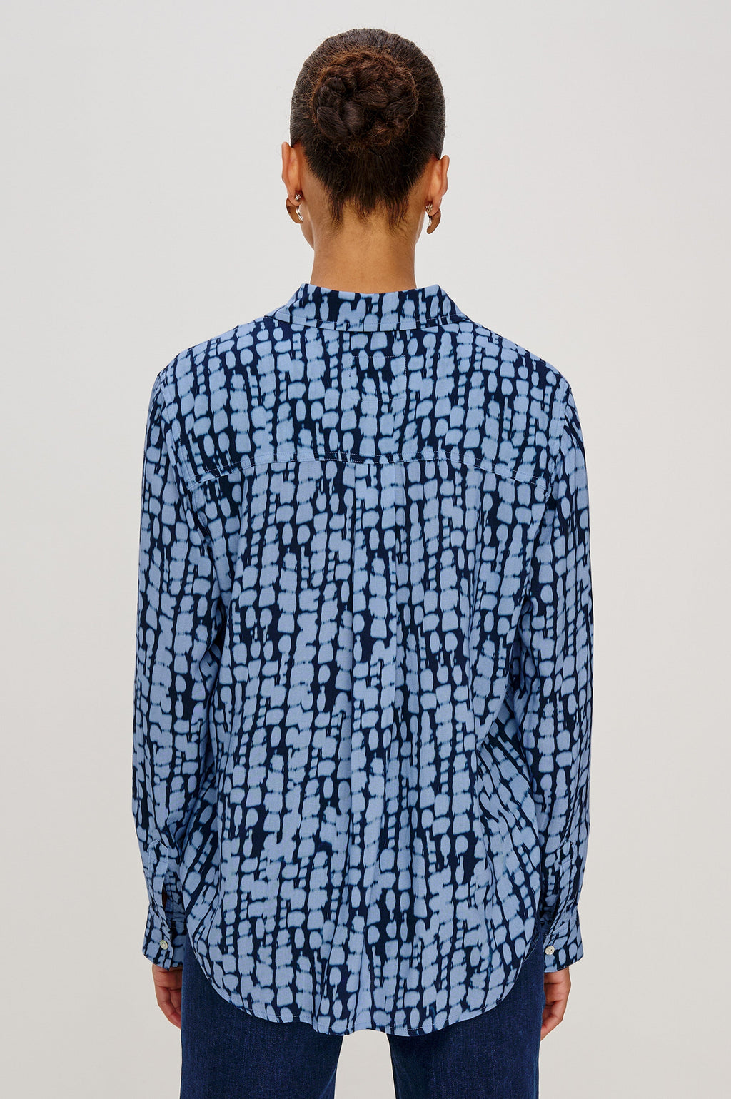 Josephine Shirt - Indigo Shibori