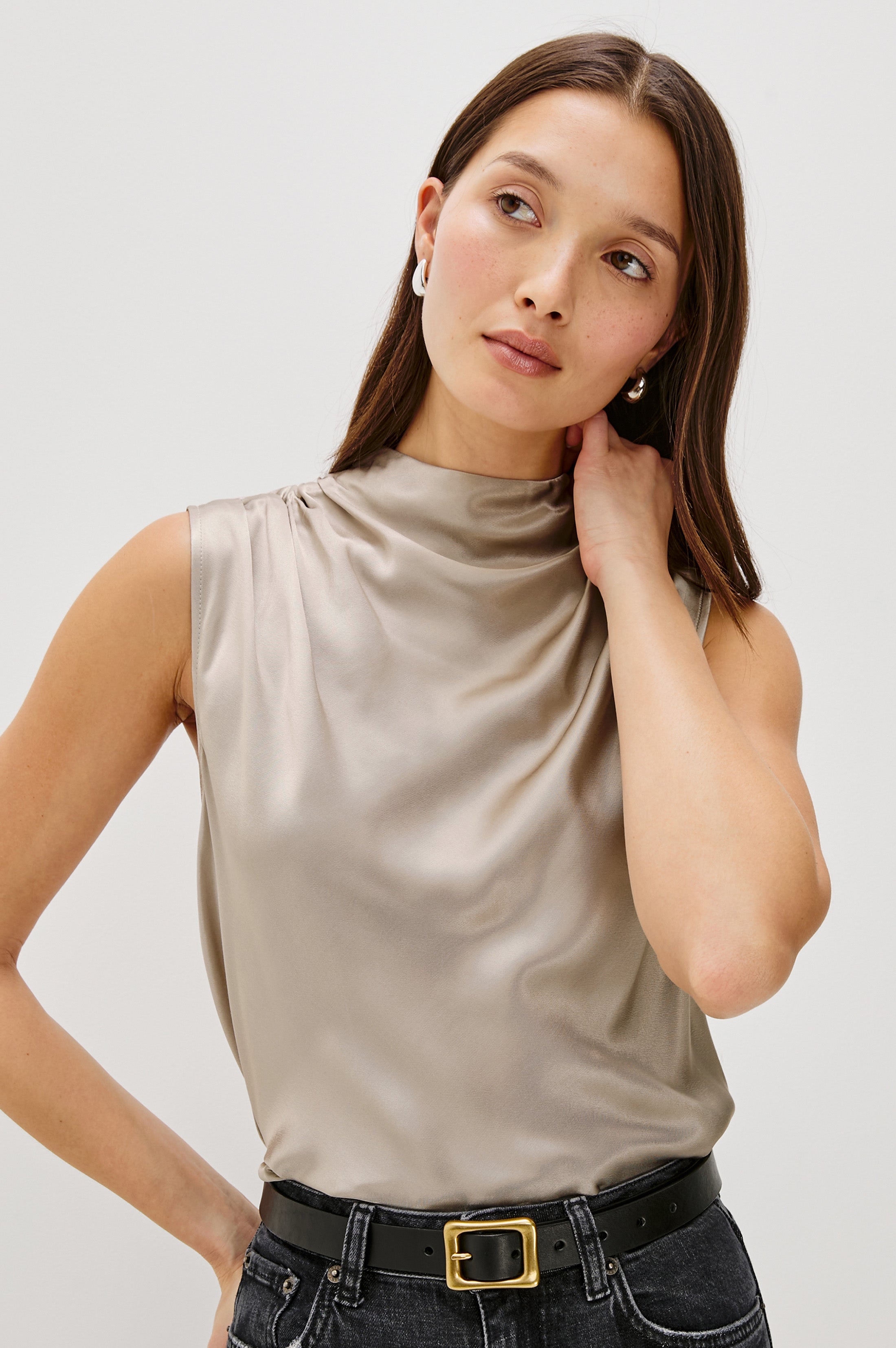 Kaleen Top - Mink