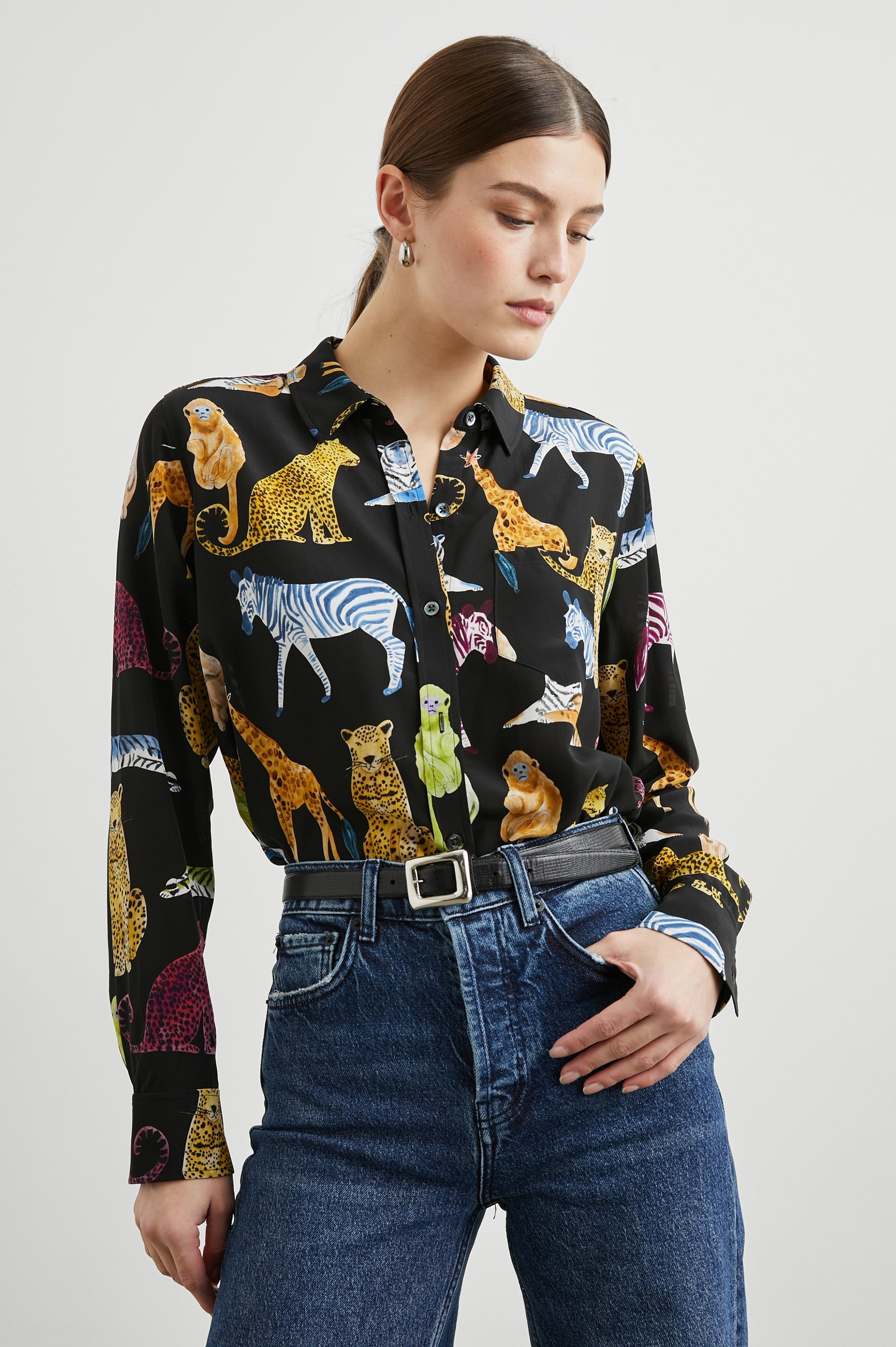 Kate Shirt - Illustrated Animals