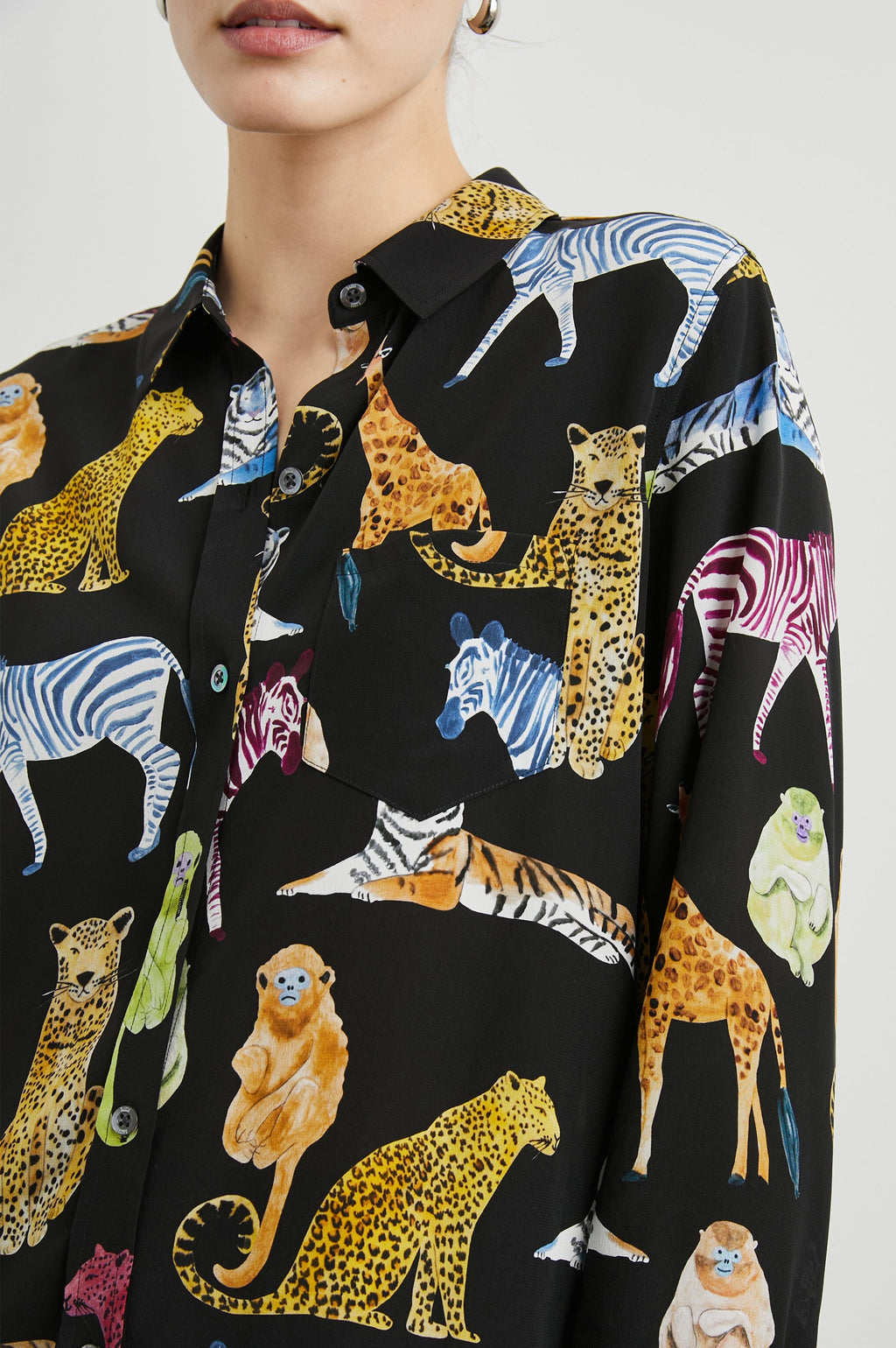 Kate Shirt - Illustrated Animals