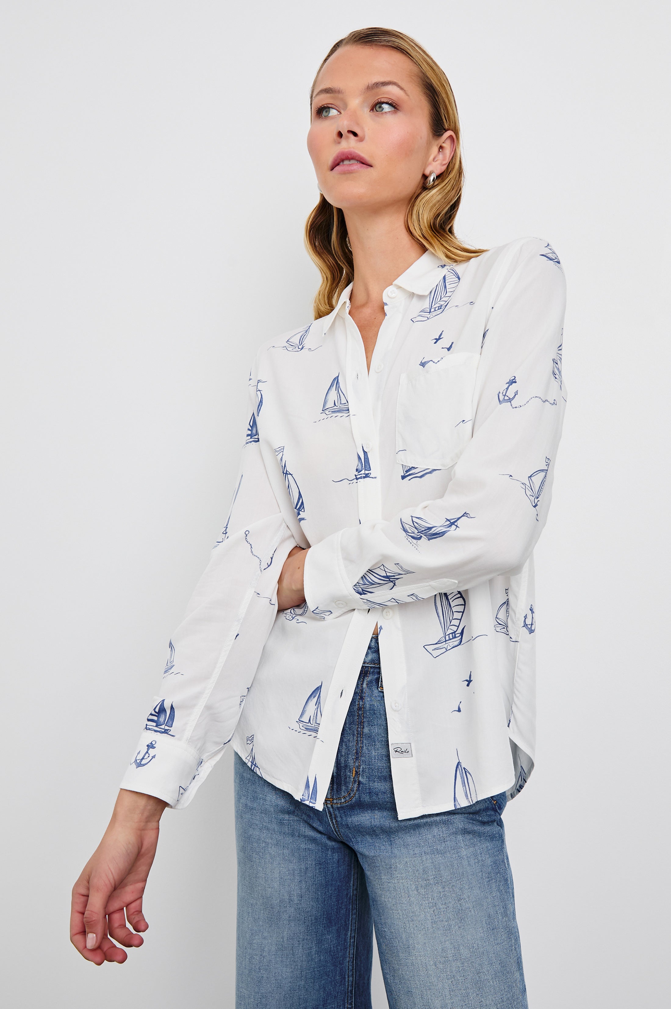 Kathryn Shirt - Sailboats