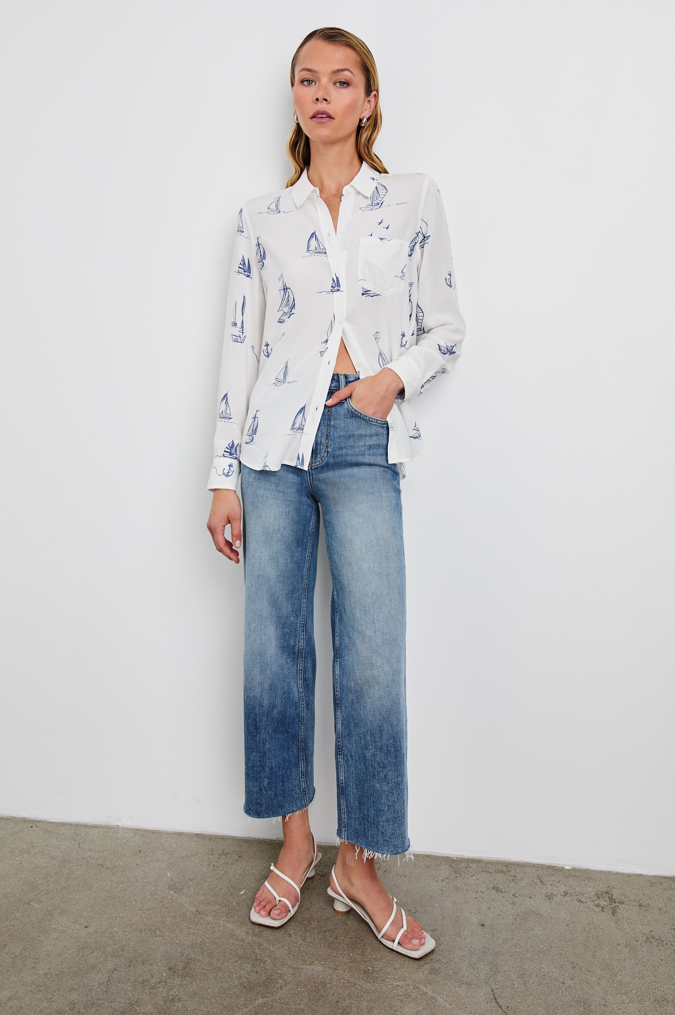 Kathryn Shirt - Sailboats