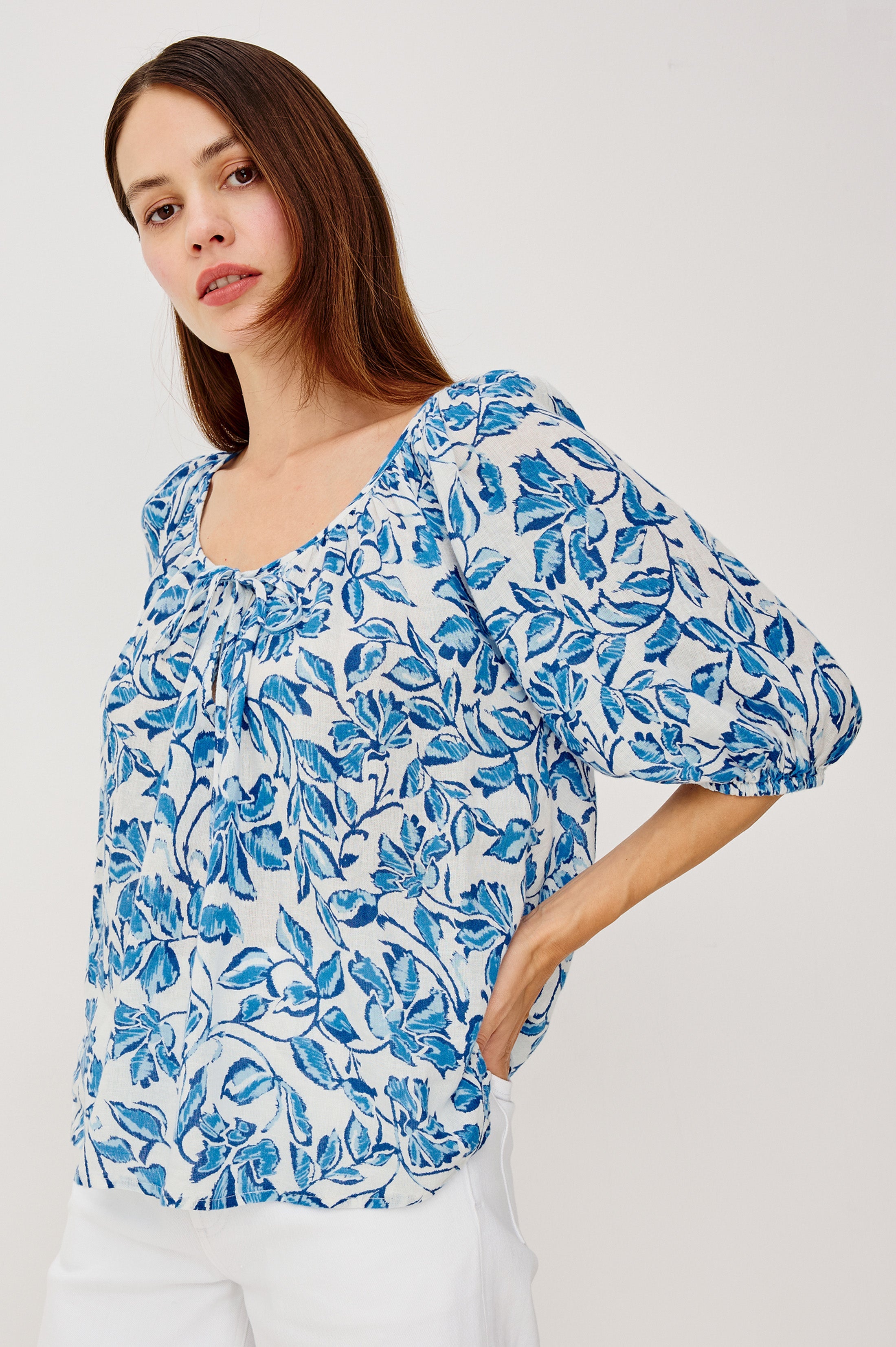 Kirstie Top - Azure Jasmine