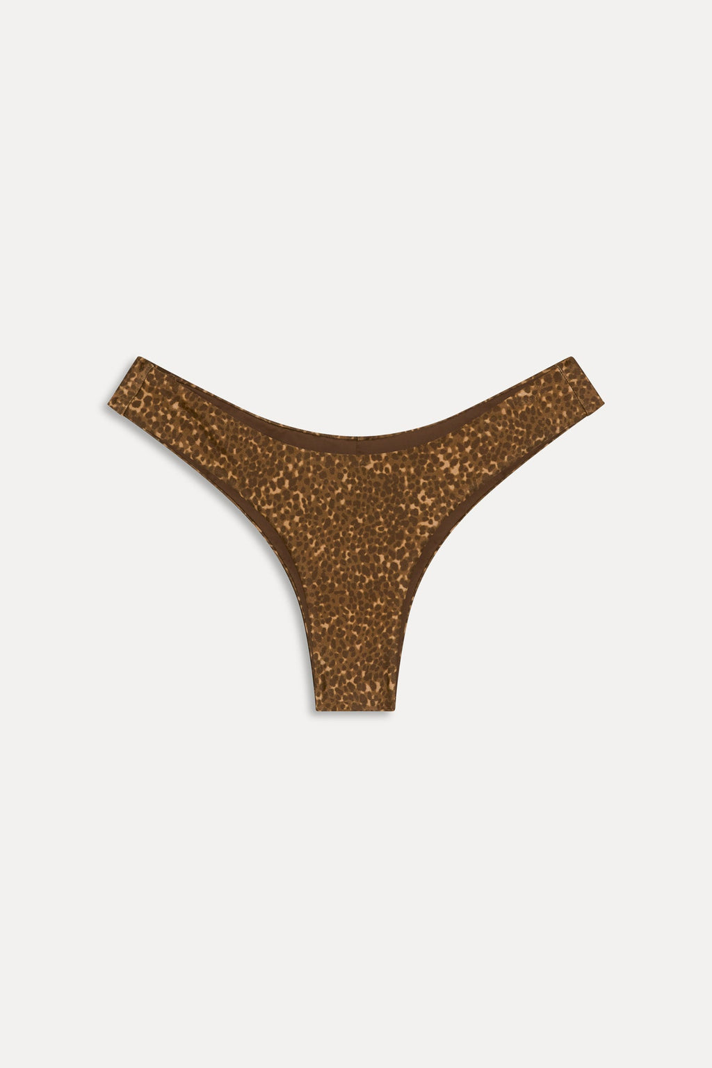 Katarina Satin Cheeky Bikini Bottom - Vintage Cheetah