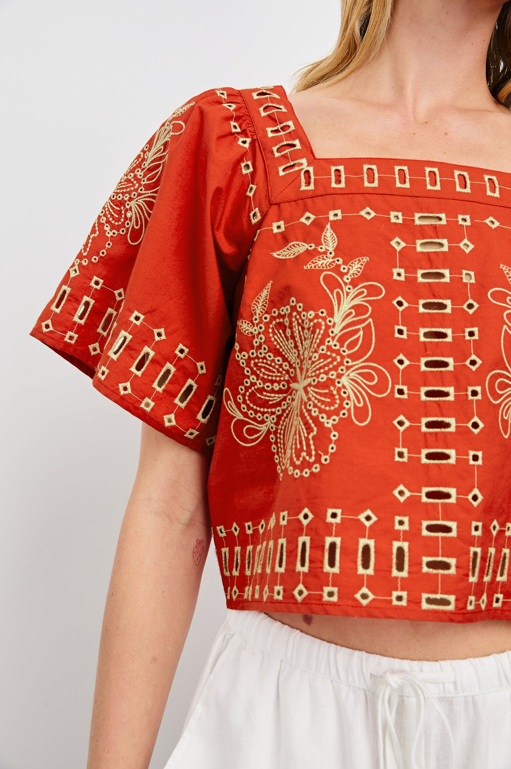 Laine Top - Terracotta