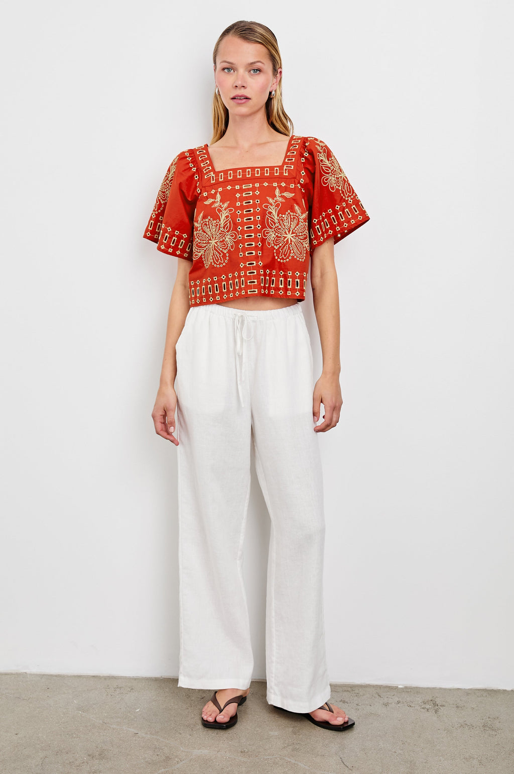 Laine Top - Terracotta