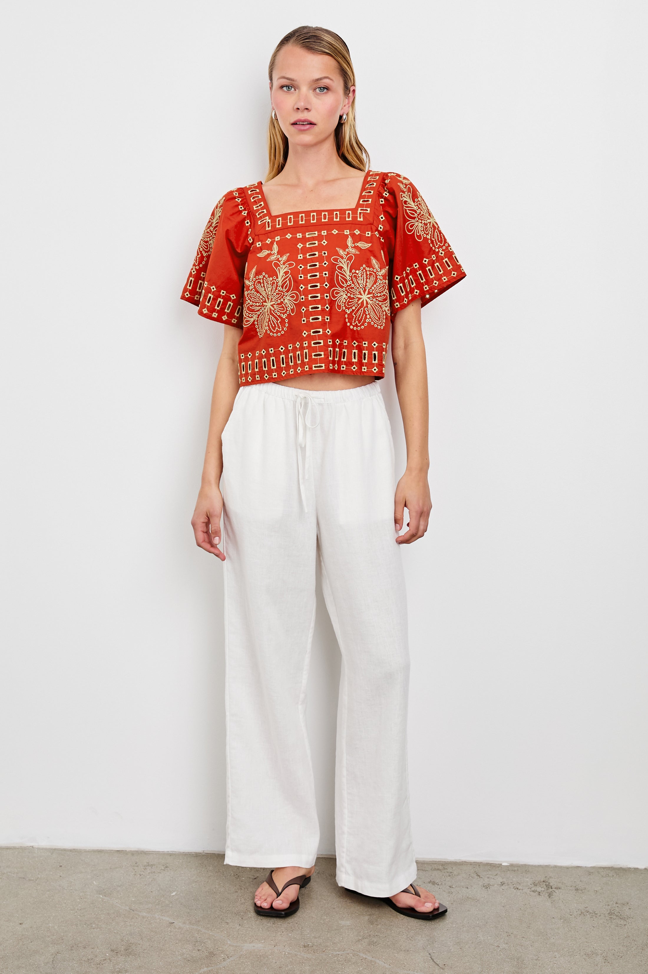 Laine Top - Terracotta