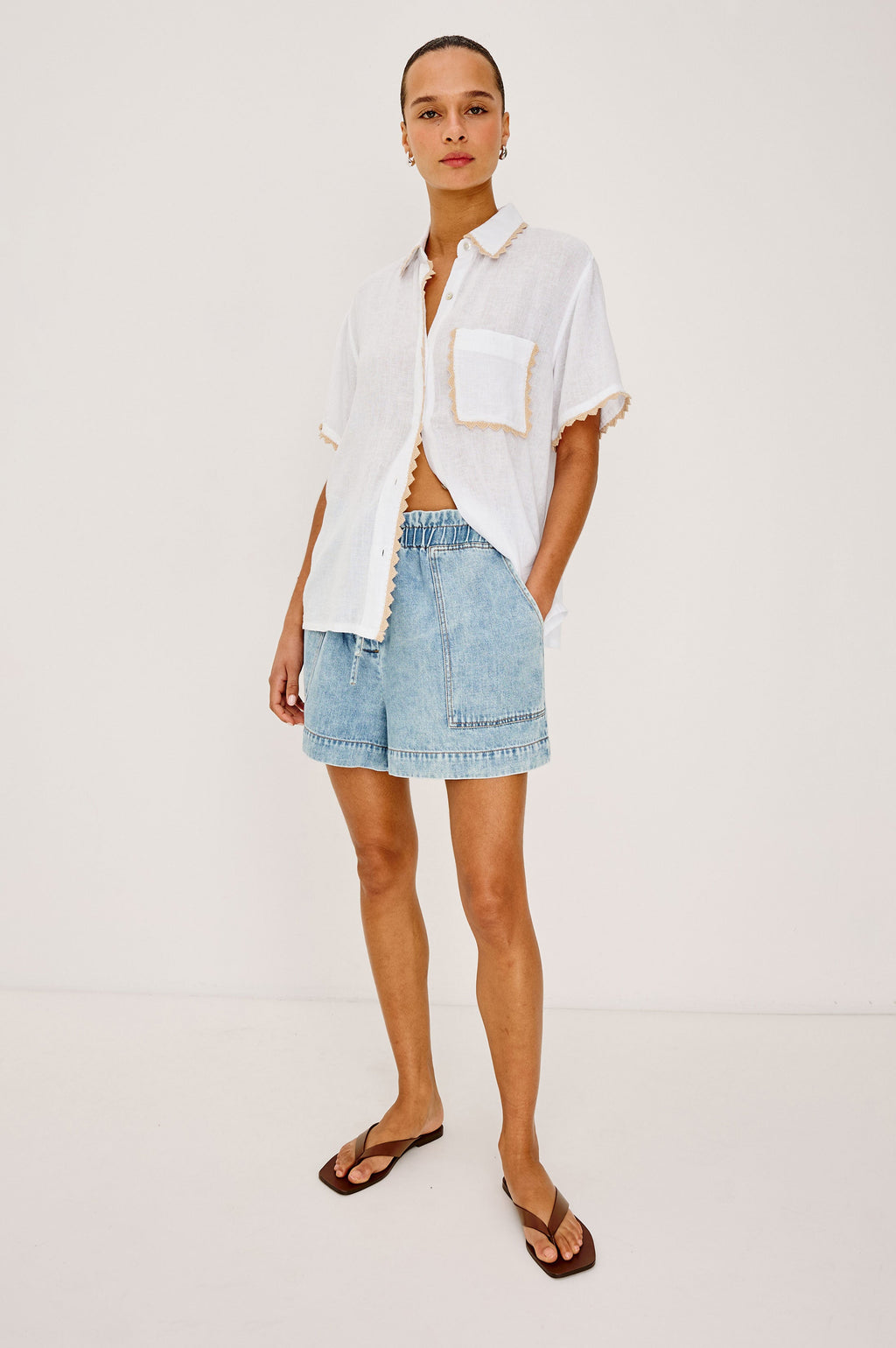 Lea Shirt - Natural Crochet
