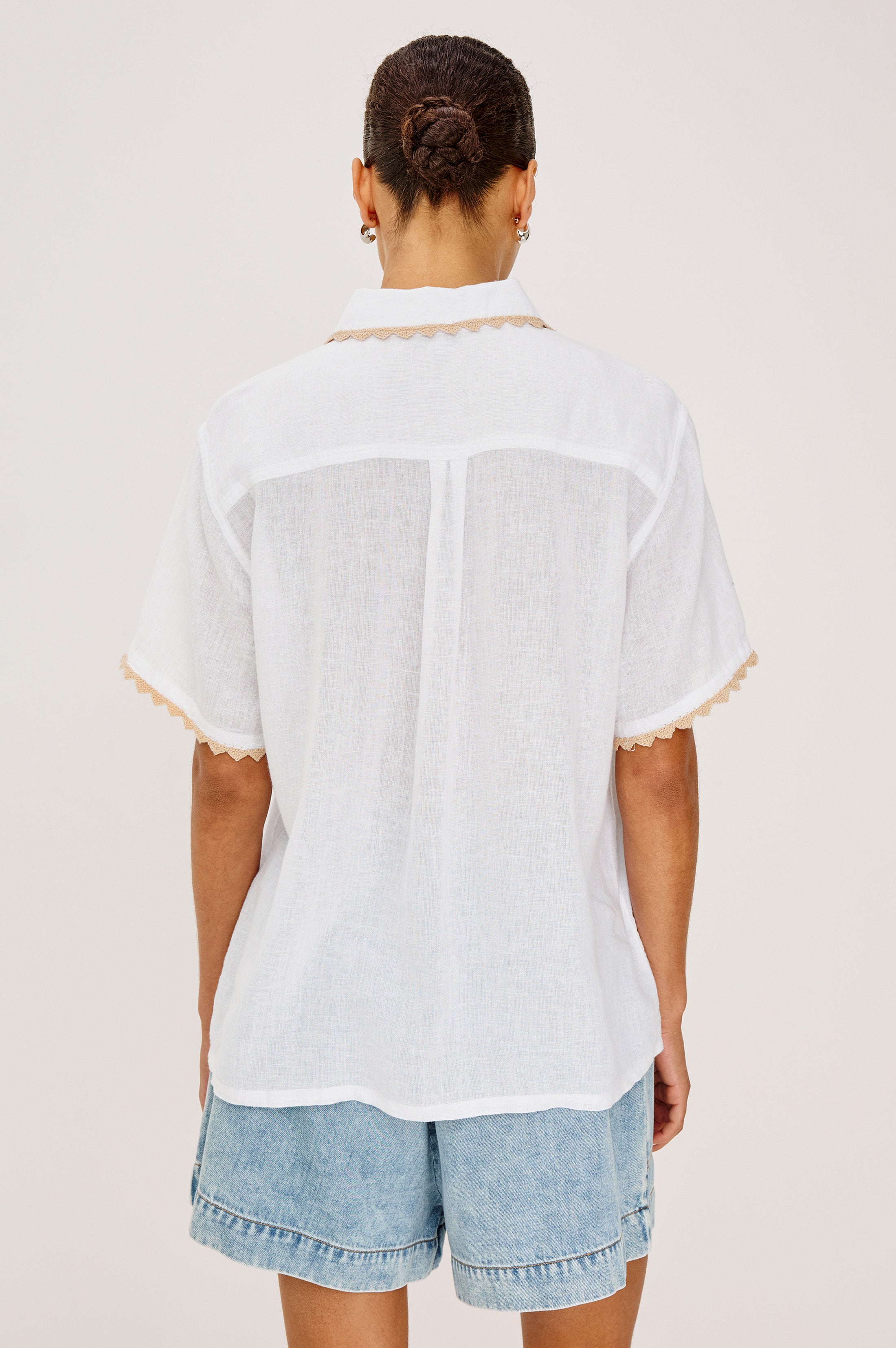 Lea Shirt - Natural Crochet