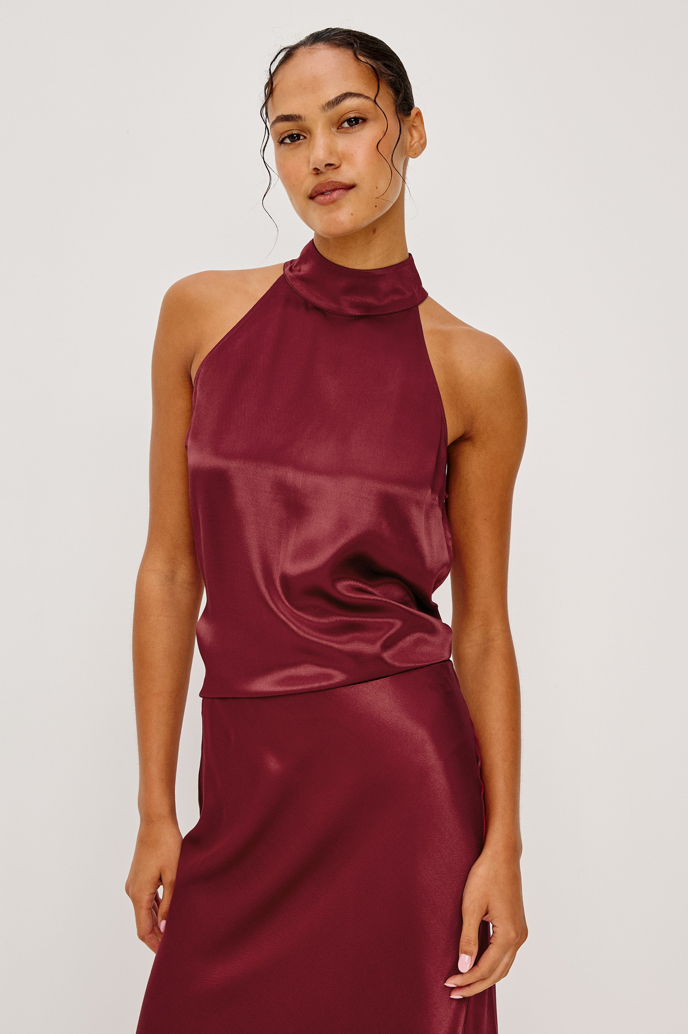 Leah Top - Garnet
