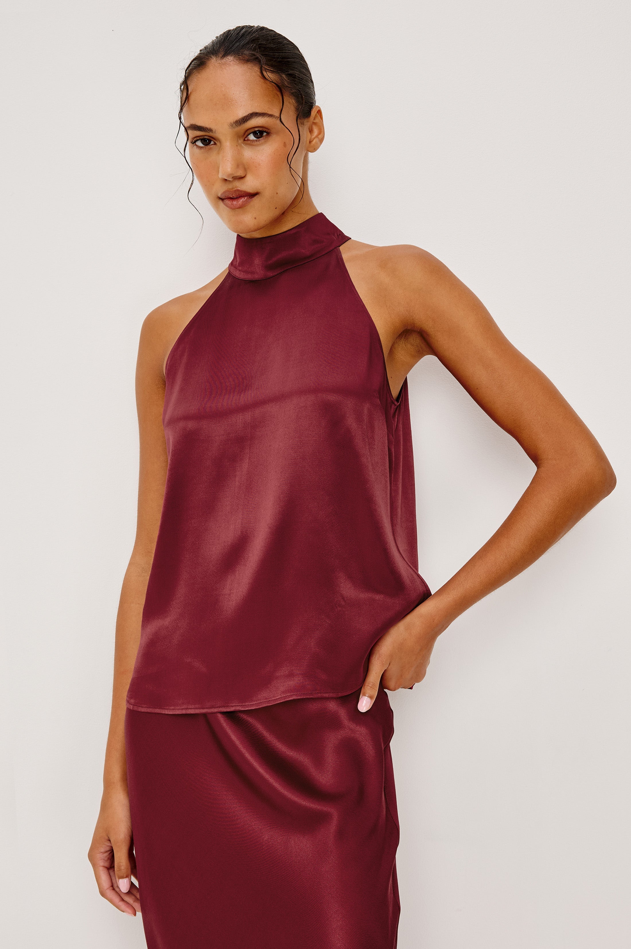 Leah Top - Garnet
