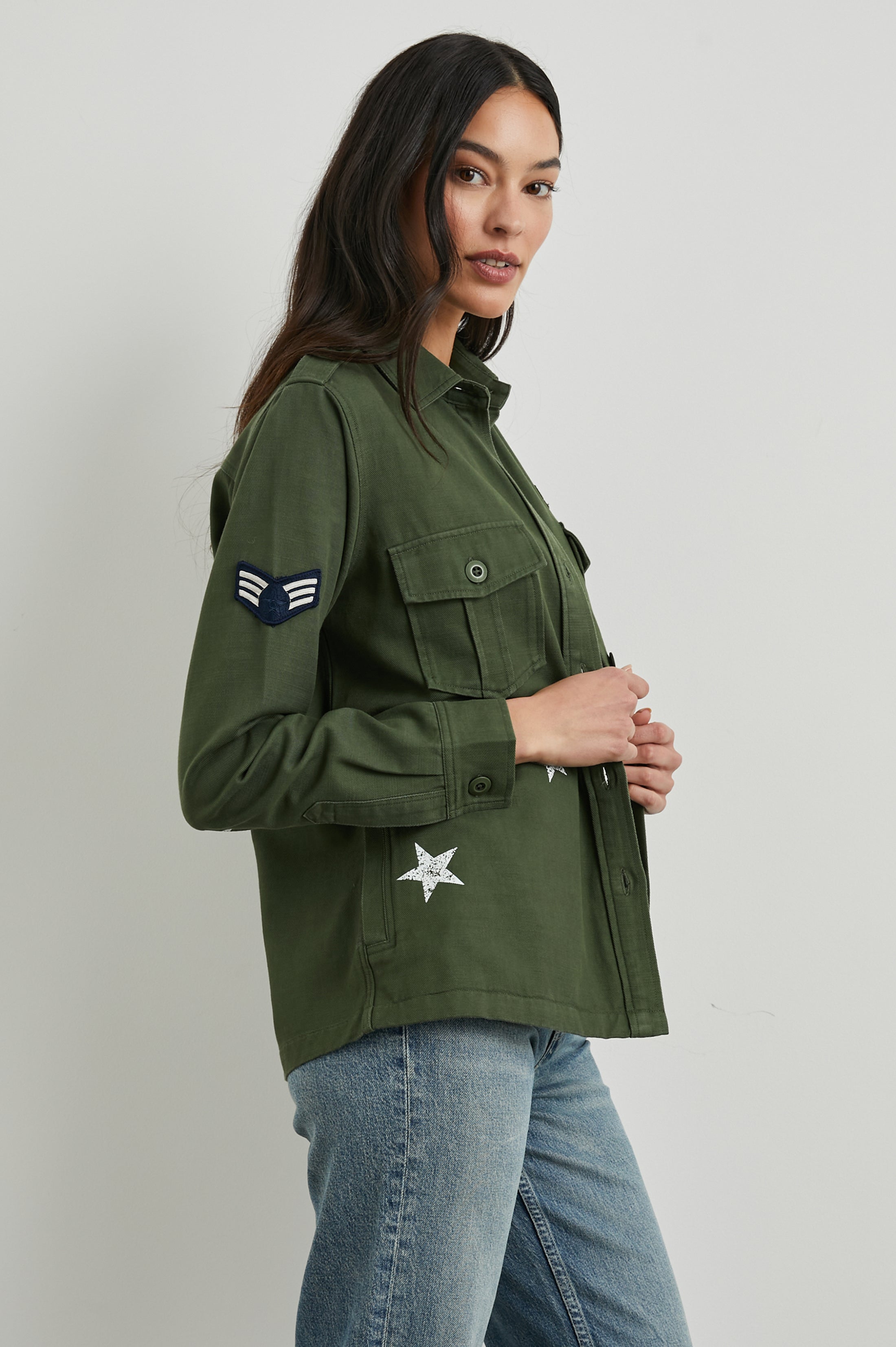 Loren Shirt Jacket - Military Olive