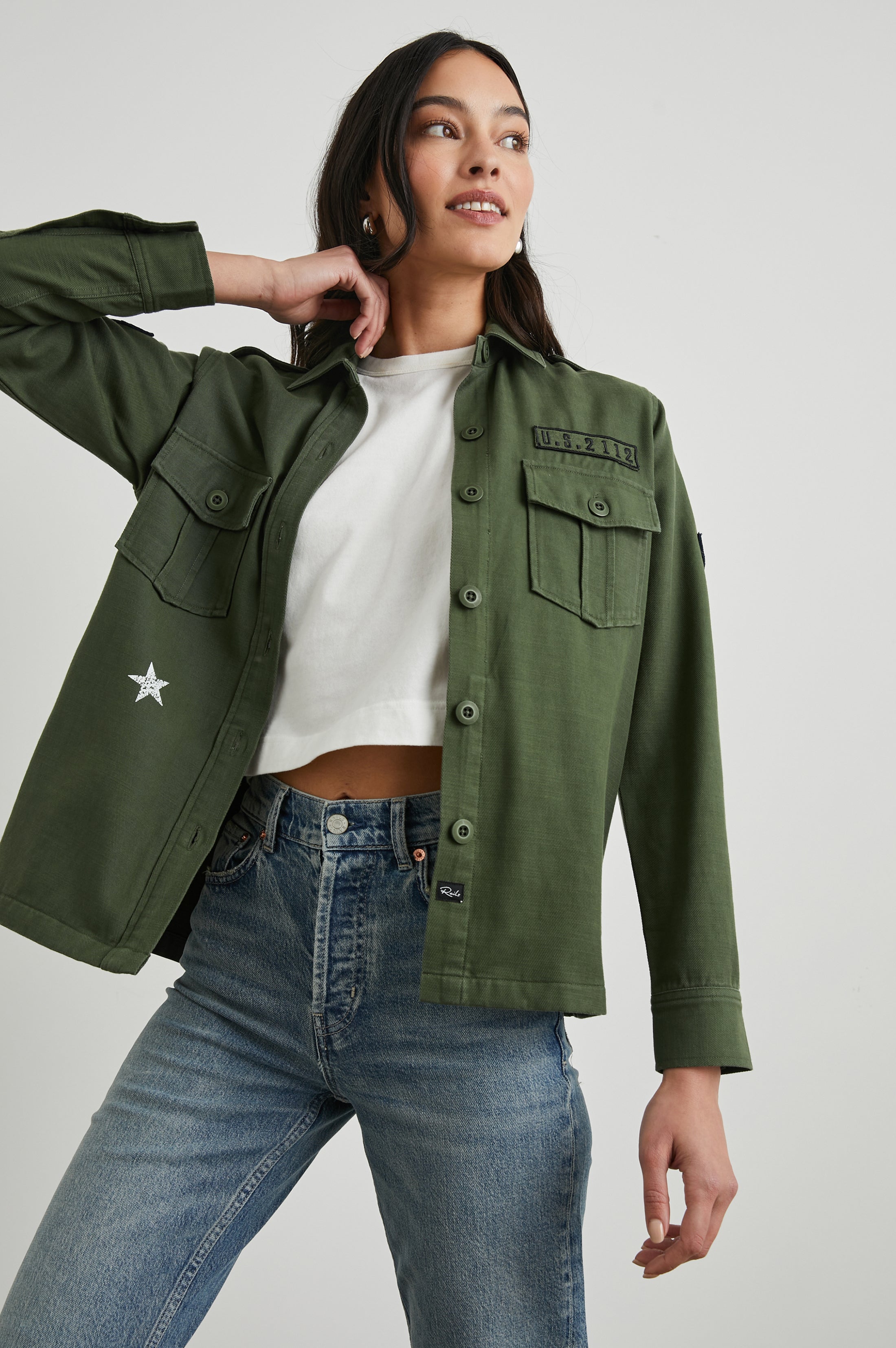 Loren Shirt Jacket - Military Olive