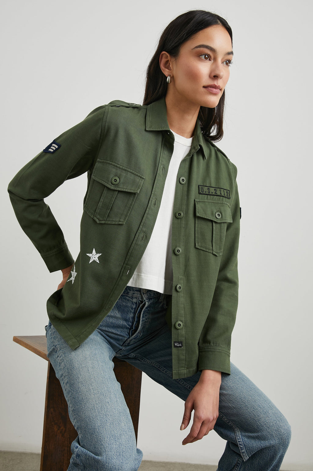 Loren Shirt Jacket - Military Olive