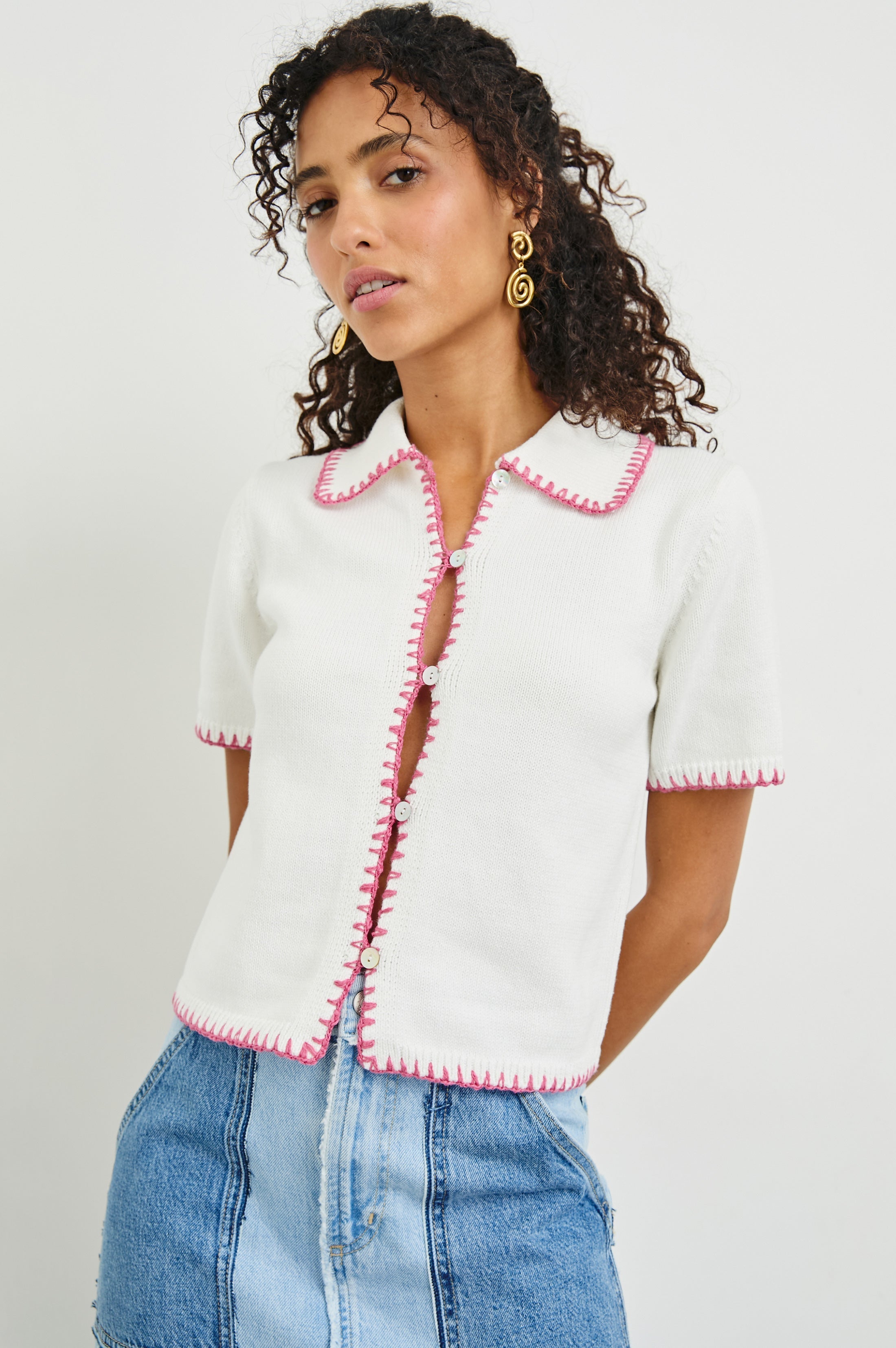 Maliah Top - Ivory Hibiscus