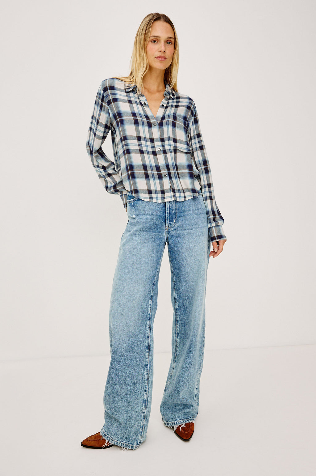 Malin Shirt - Ecru Midnight