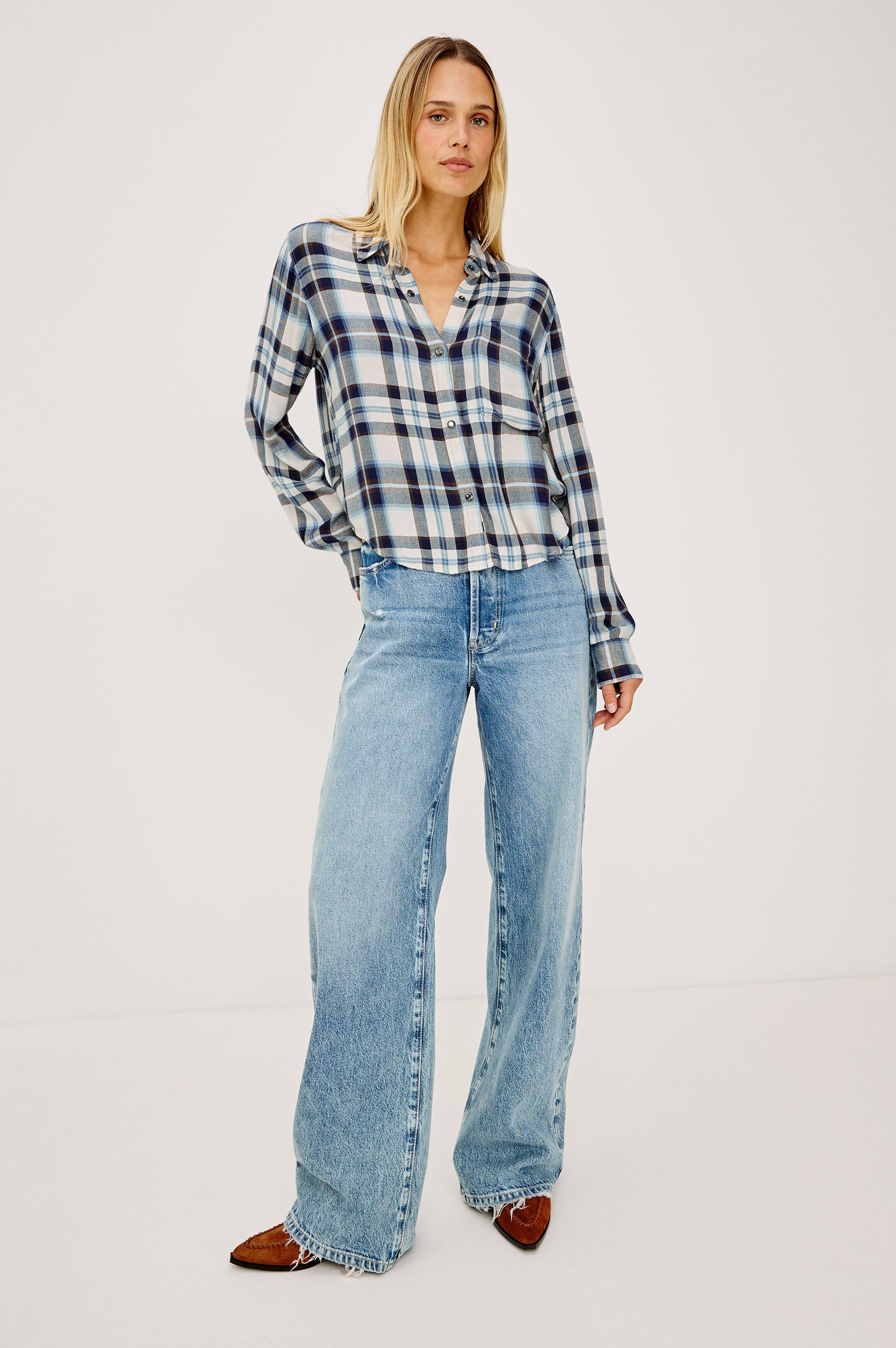 Malin Shirt - Ecru Midnight