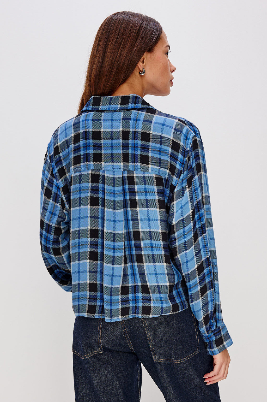 Malin Shirt - Midnight Blue White