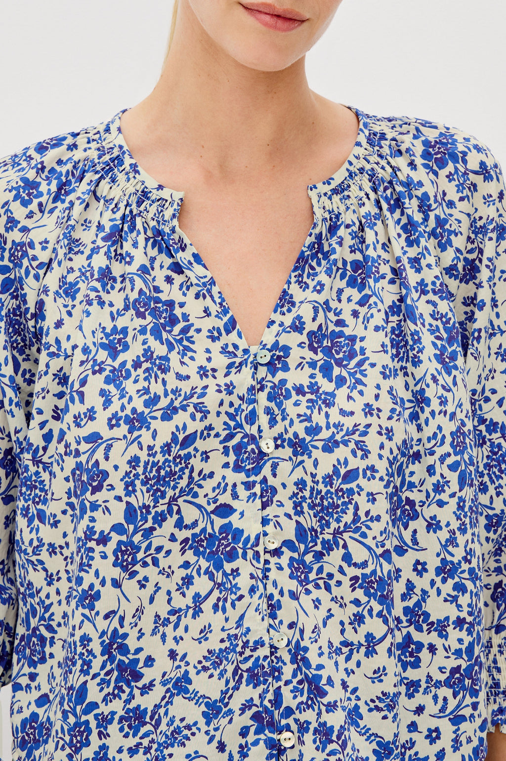 Mariah Shirt - Blue Marguerite