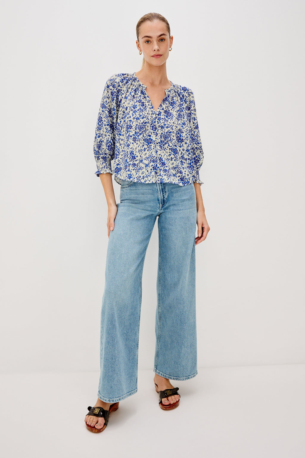 Mariah Shirt - Blue Marguerite