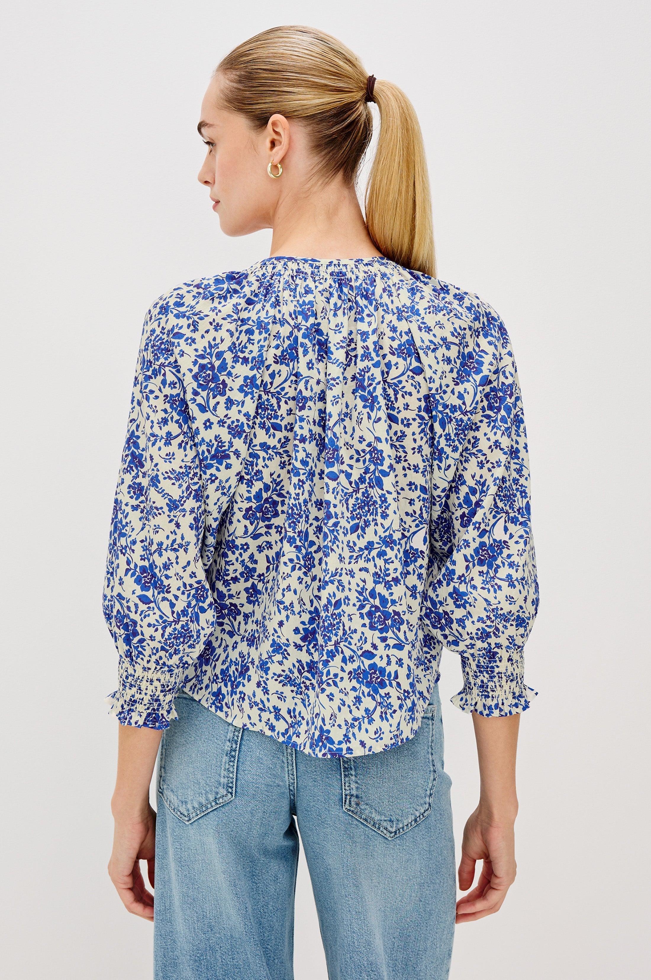 Mariah Shirt - Blue Marguerite