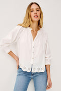 Mariah Shirt - Oat Embroidery