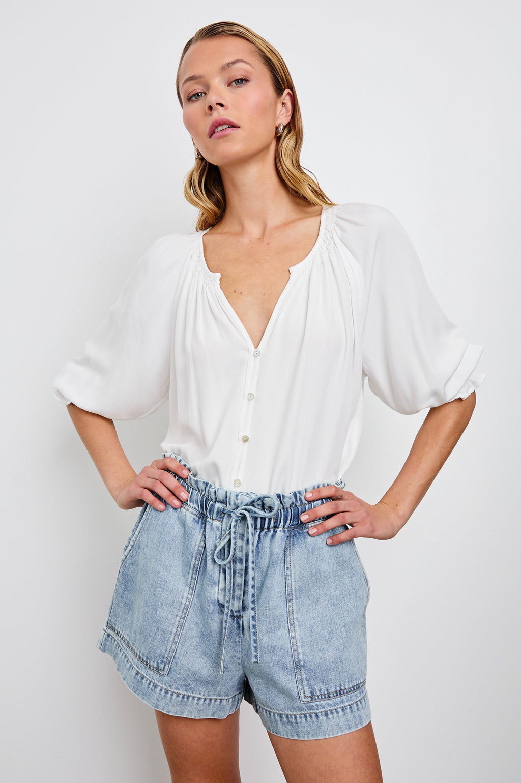 Mariah Shirt - Pearl