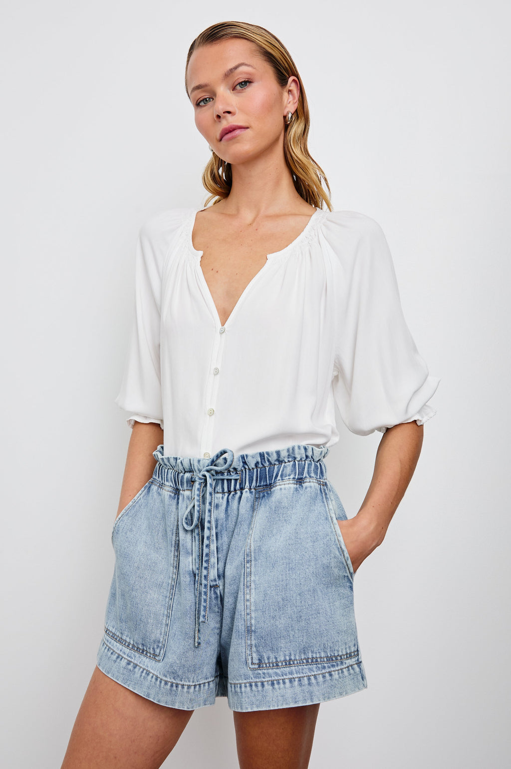 Mariah Shirt - Pearl