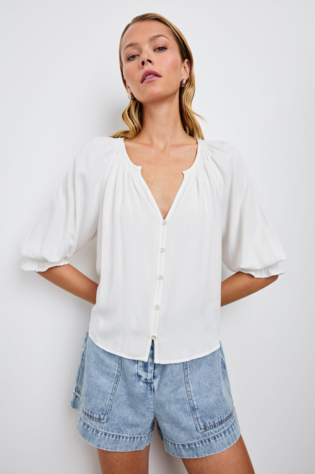 Mariah Shirt - Pearl