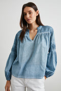 Marli Top - Faded Blue