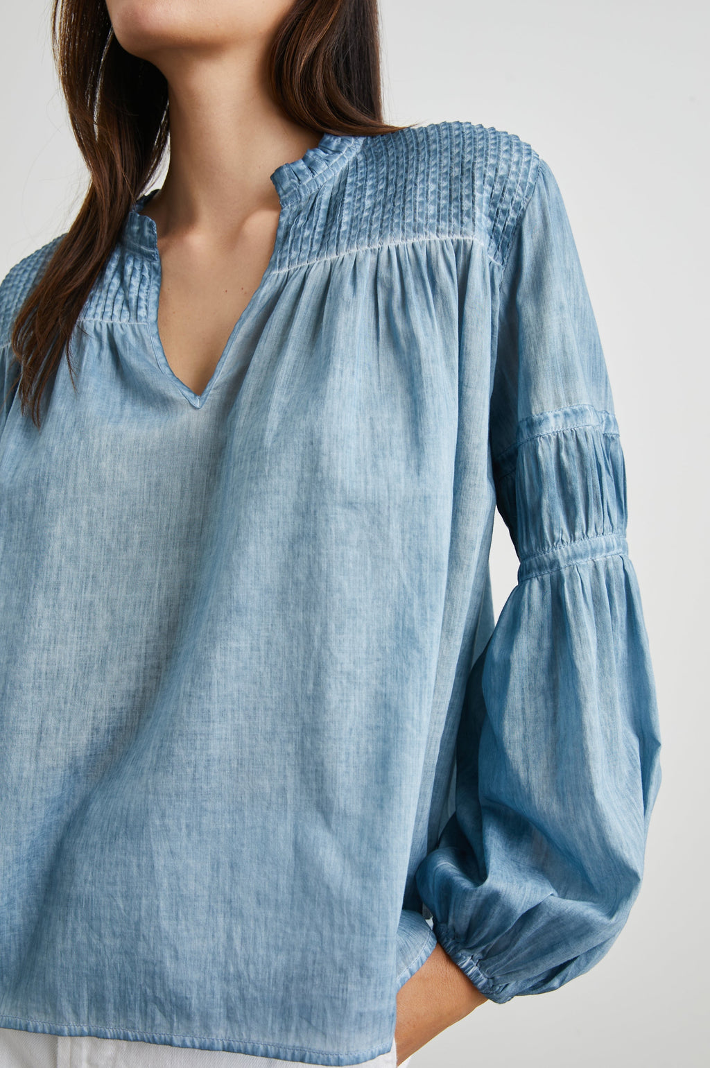 Marli Top - Faded Blue