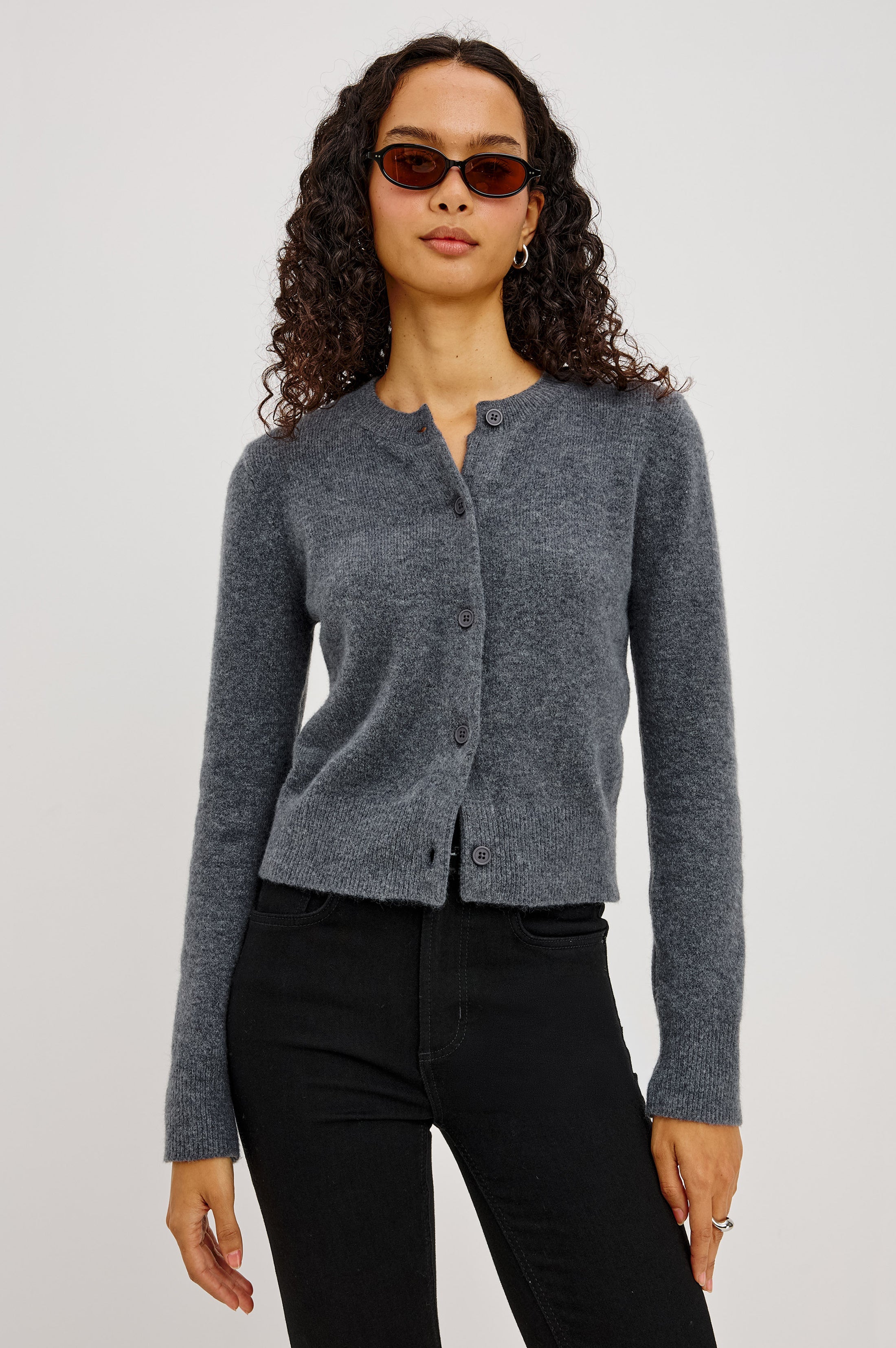 Matilda Cardigan - Charcoal