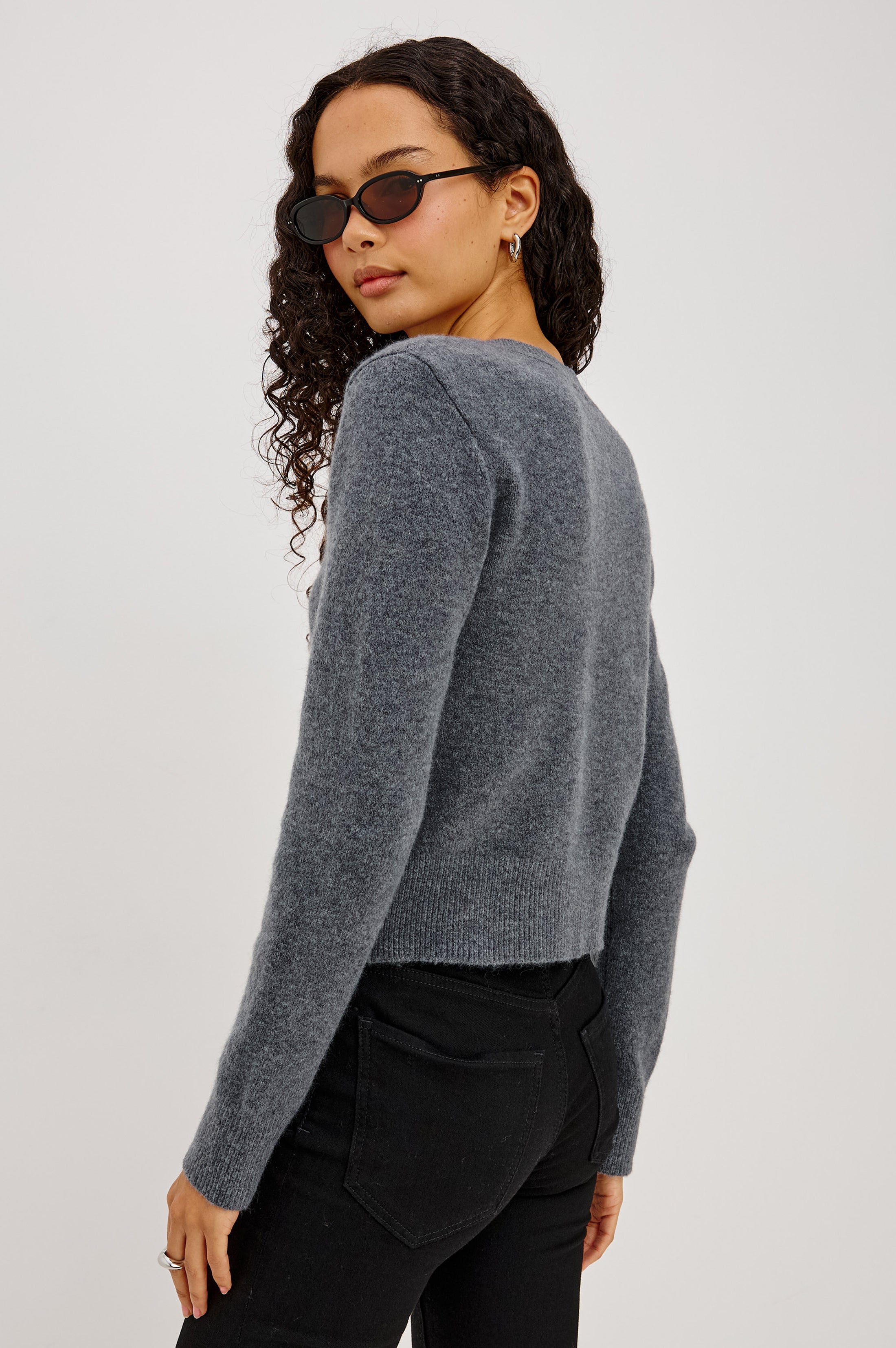 Matilda Cardigan - Charcoal