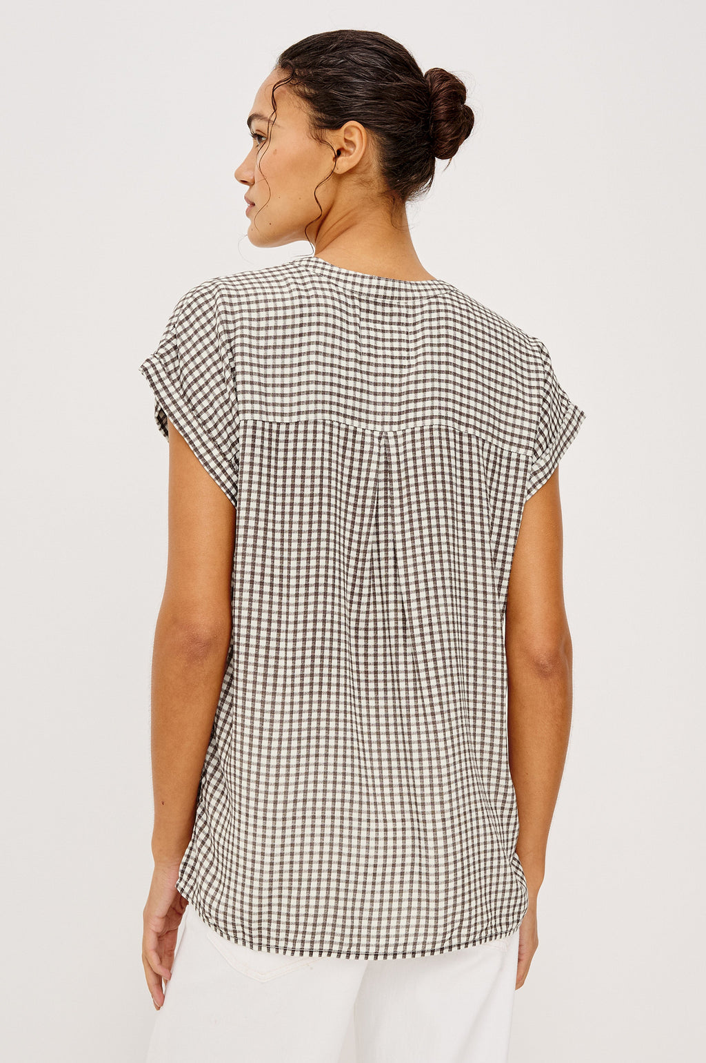 Mel Shirt - Espresso Gingham