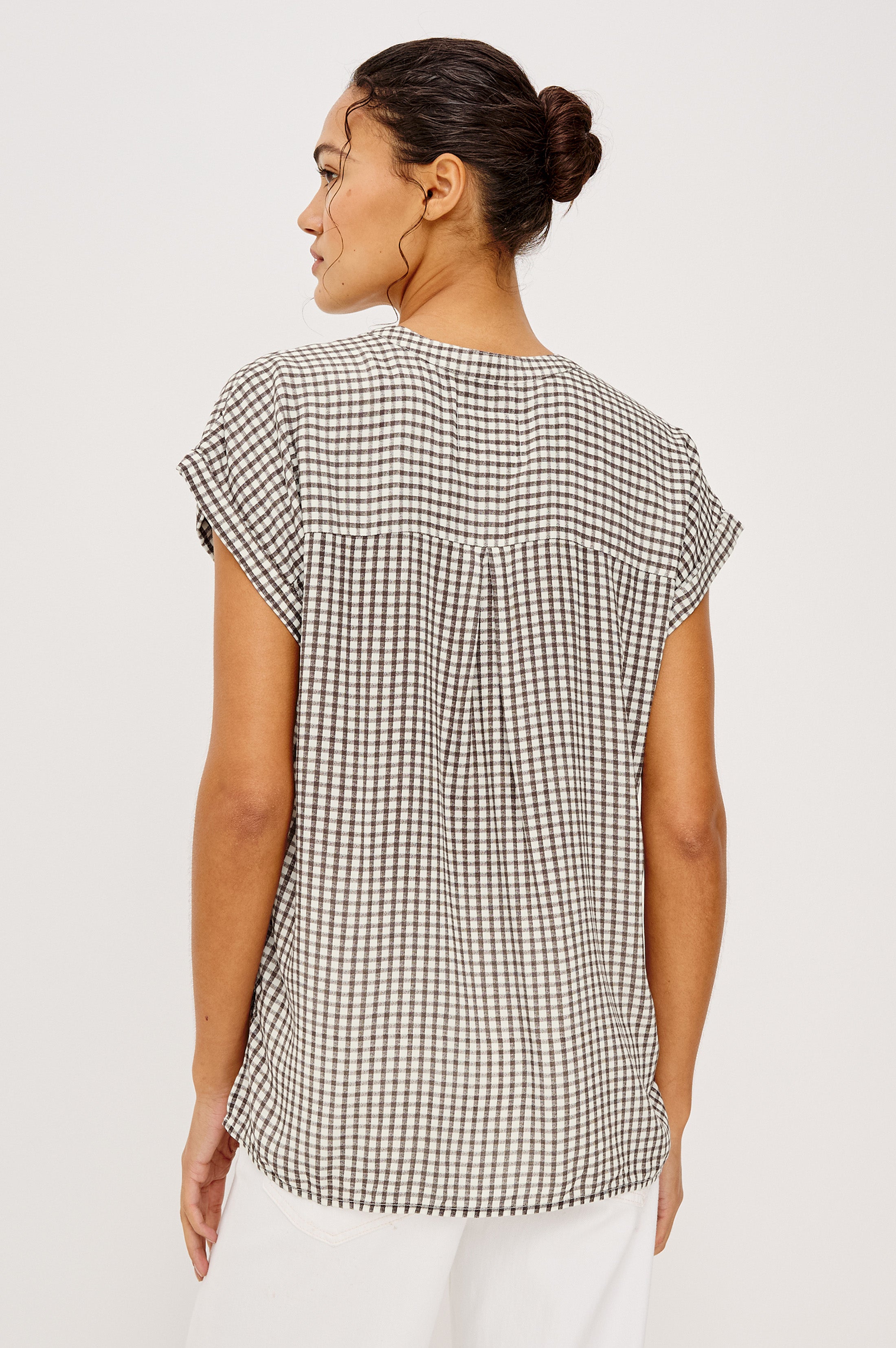 Mel Shirt - Espresso Gingham