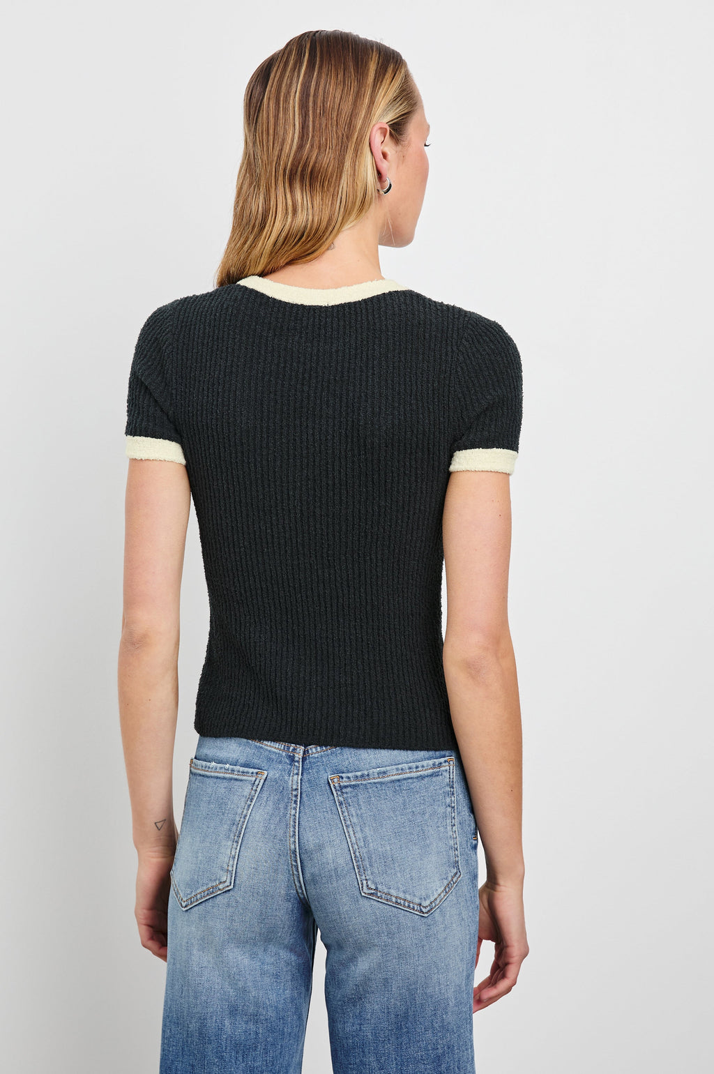 Meredith Top - Black Ivory