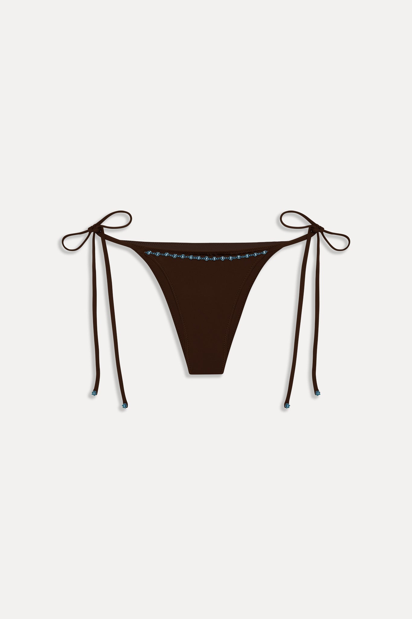Mackenzie Cheeky Beaded Bikini Bottom - Kona Flower