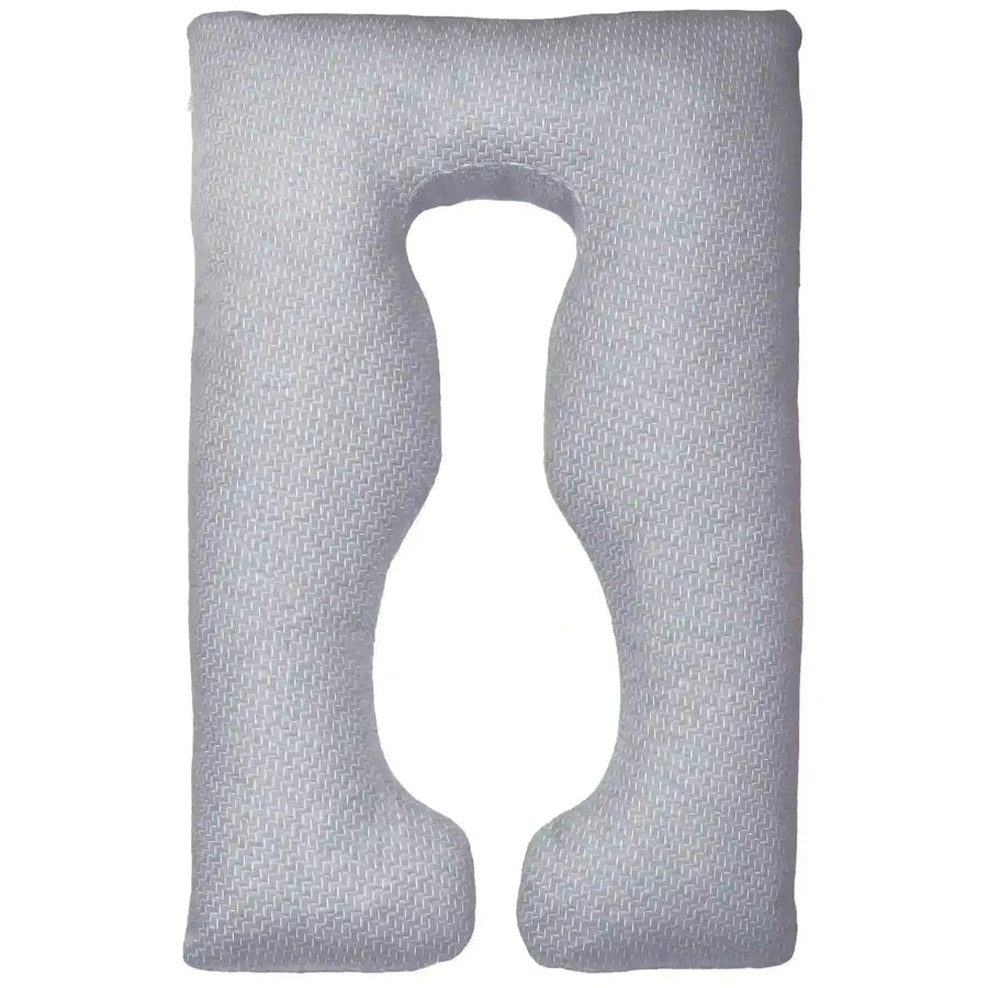 Moon Bamboo Full Body Pregnancy Pillow U-Shaped (Grey)