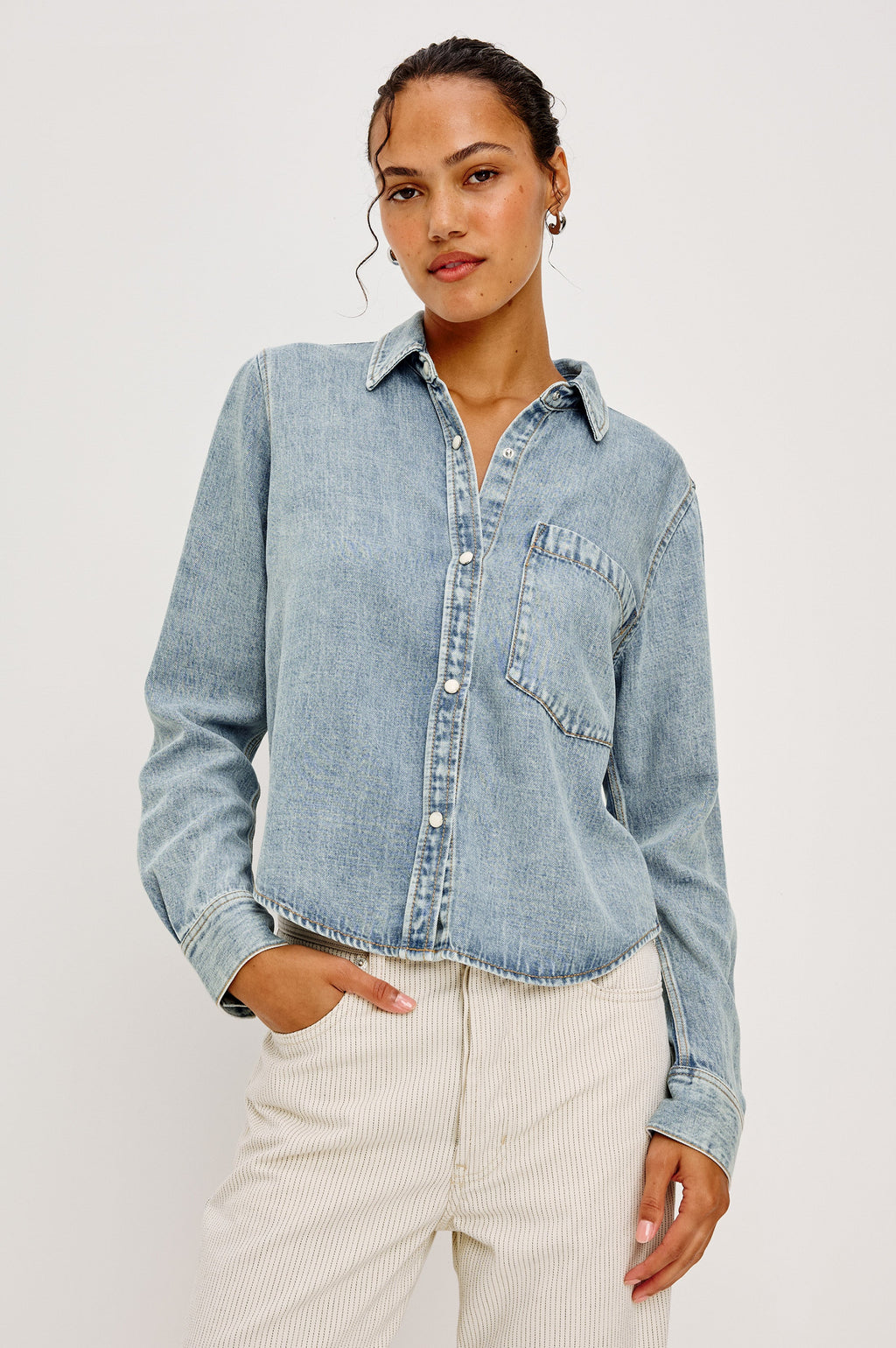 Noa Shirt - Faded Indigo