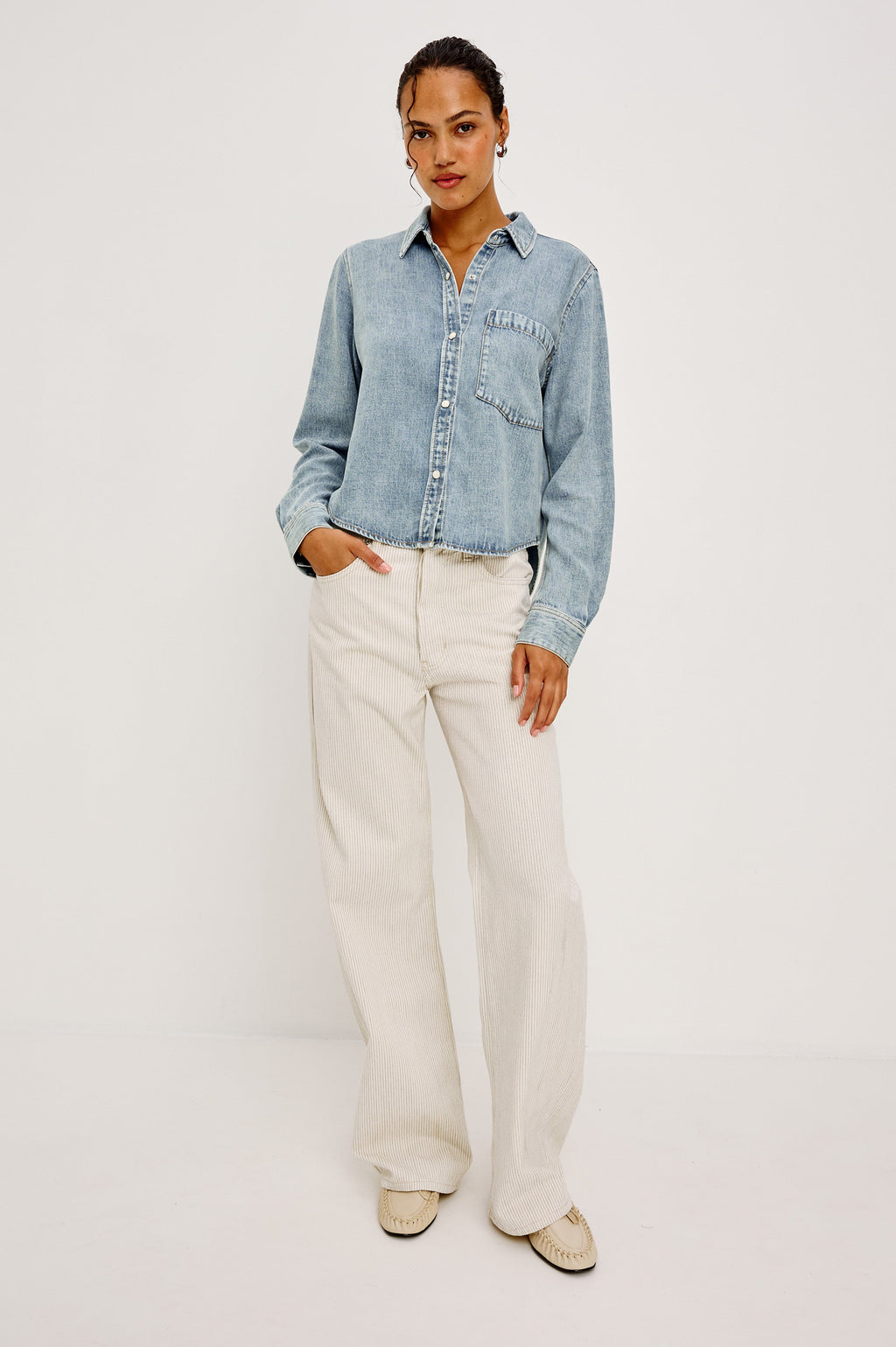Noa Shirt - Faded Indigo