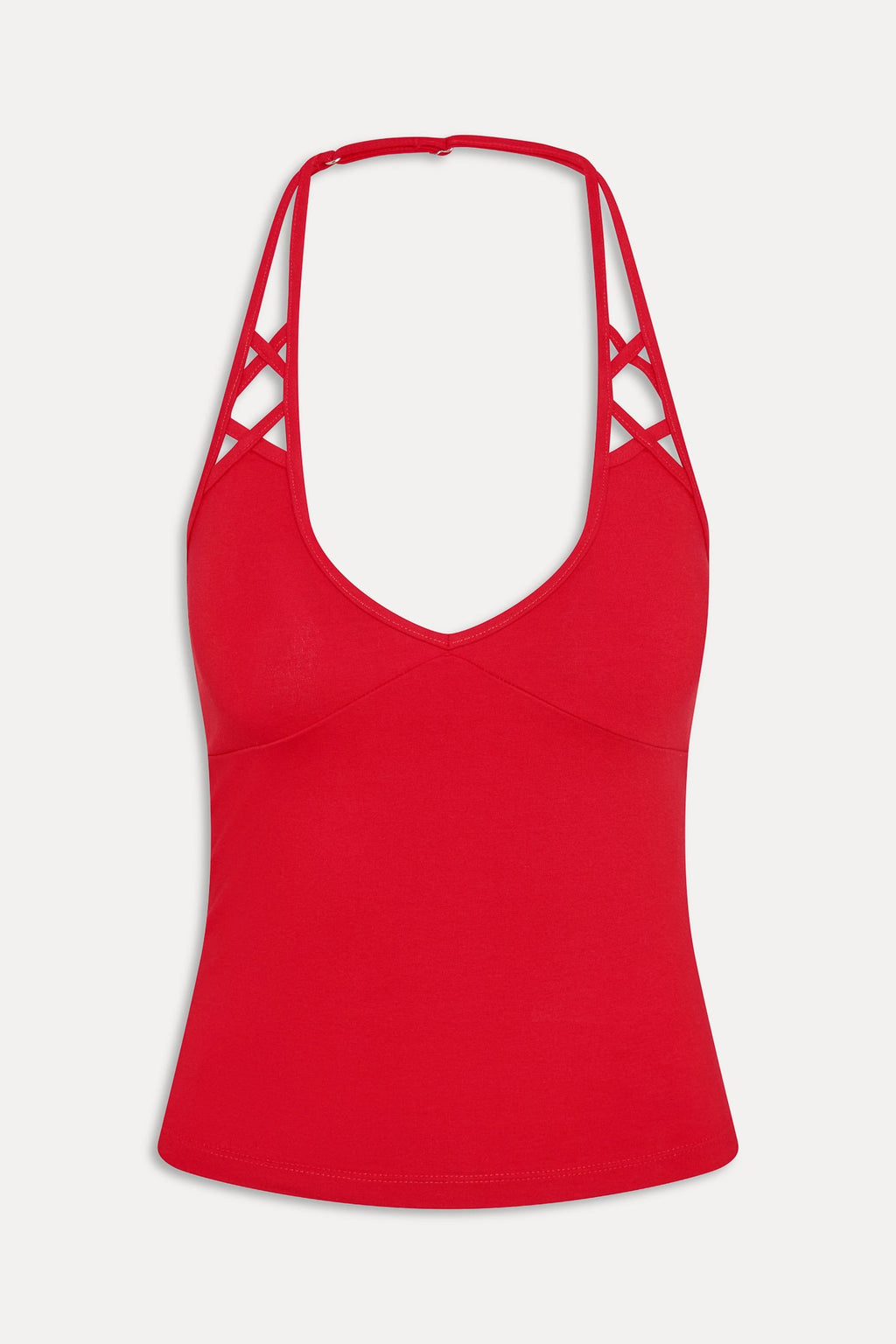 x JENNIE Nora Cotton Halter Top - Roses