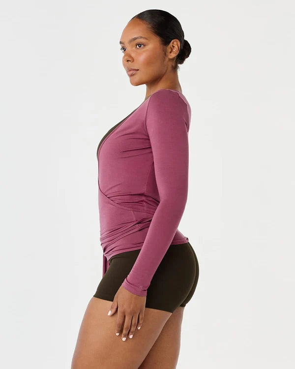 Sheer Jersey Longline Ballet Wrap