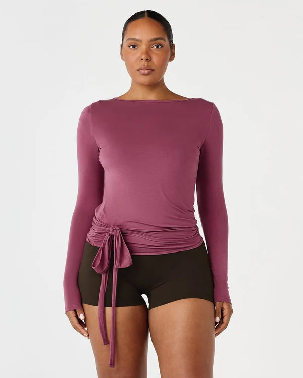 Sheer Jersey Longline Ballet Wrap