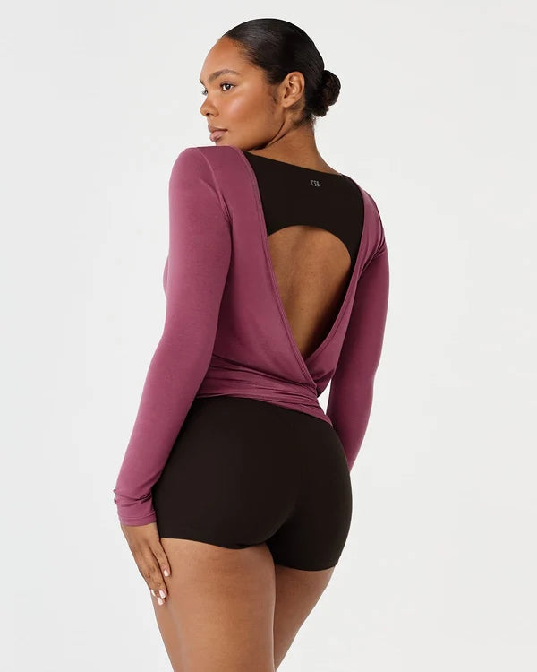 Sheer Jersey Longline Ballet Wrap